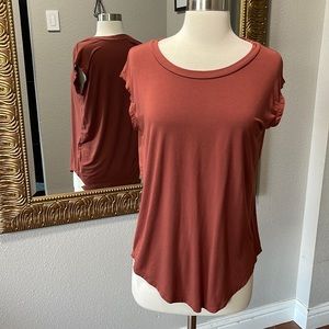 Marlow Copper Brown Tunic Sleeveless Tee